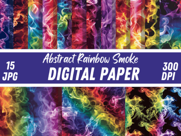 Abstract Rainbow Smoke Paper Backgrounds: A Designer's Guide