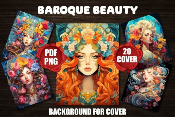 Baroque Beauty Backgrounds for Covers