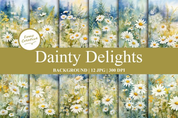 Dainty Delights Backgrounds: Versatile Digital Paper for Every Project