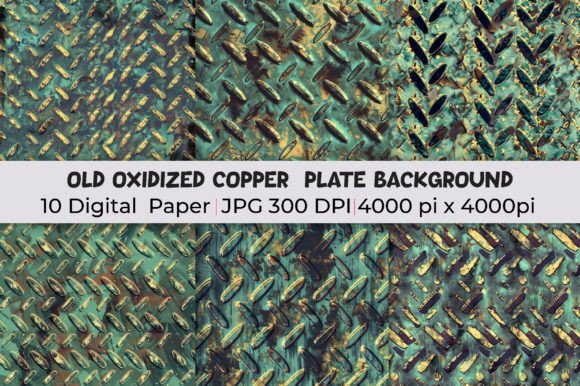 Elevate Your Brand with Old Oxidized Copper Plate Backgrounds