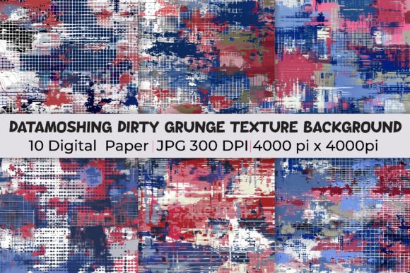 Elevate Your Designs with Datamoshing Dirty Texture Backgrounds
