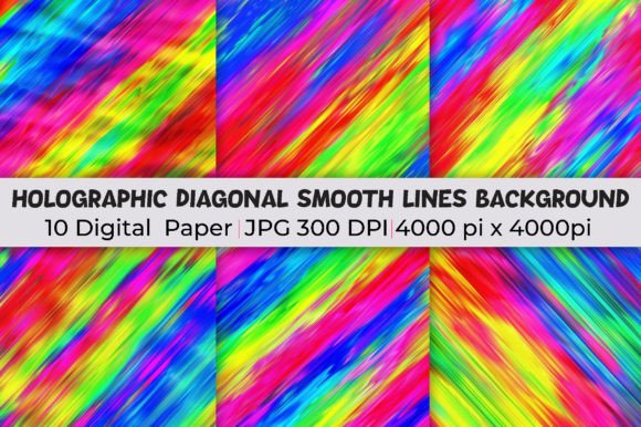 Elevate Your Projects with Holographic Diagonal Lines Backgrounds