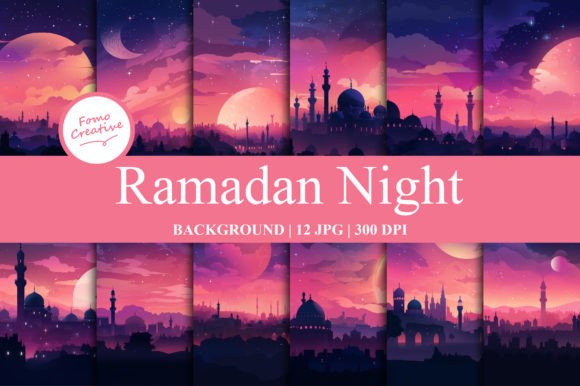 Elevate Your Projects with Ramadan Night Backgrounds