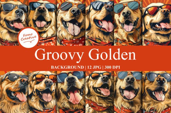 Groovy Golden Backgrounds: Instant Visual Impact