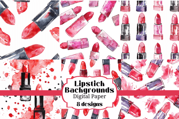 Lipstick Cosmetics Makeup Backgrounds for Modern Creators