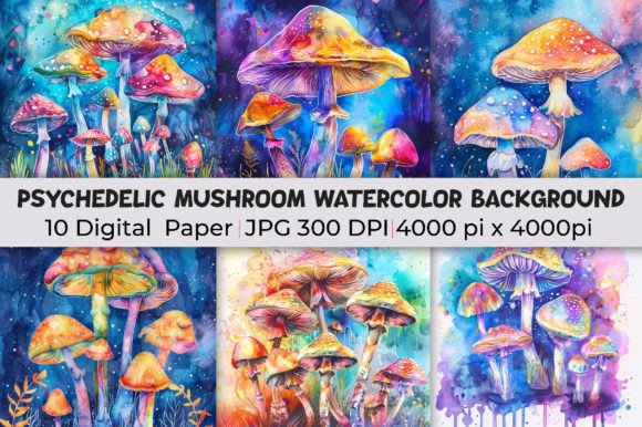 Psychedelic Mushroom Backgrounds: Unleashing Vibrant Creativity