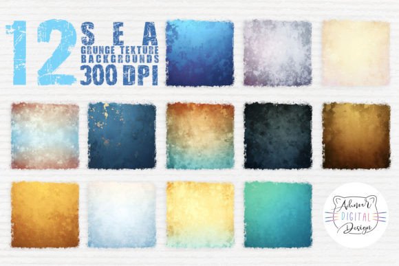 Sea Grunge Texture Backgrounds: Adding Vintage Depth to Your Projects