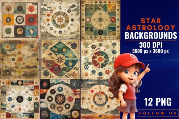 Star Astrology Backgrounds: A Celestial Toolkit for Designers