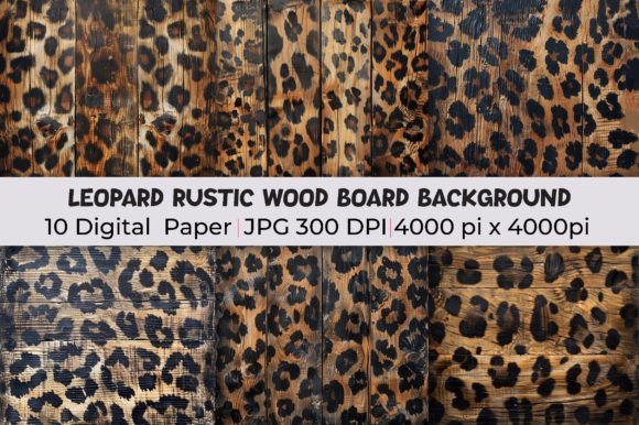 Unleash Your Wild Side: Designing with Leopard Rustic Wood Boards