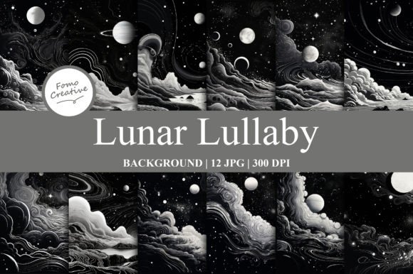 Unveiling Lunar Lullaby: A Dreamy Digital Paper Collection